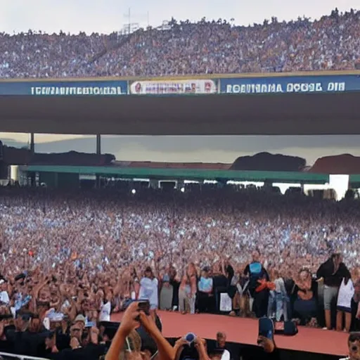 Prompt: luis miguel cantando en estadio kempes cordoba argentina