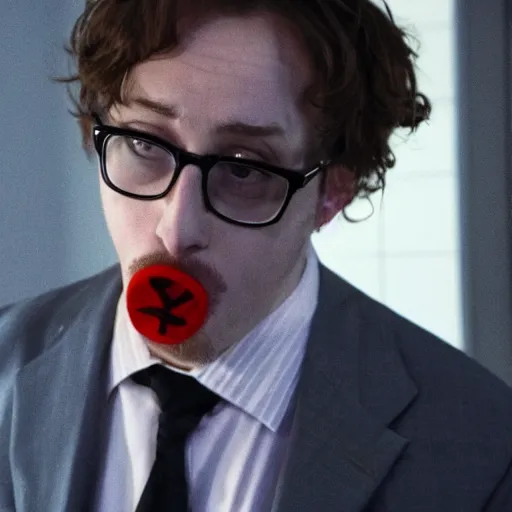 Prompt: sam hyde as the american psycho, cinematic still