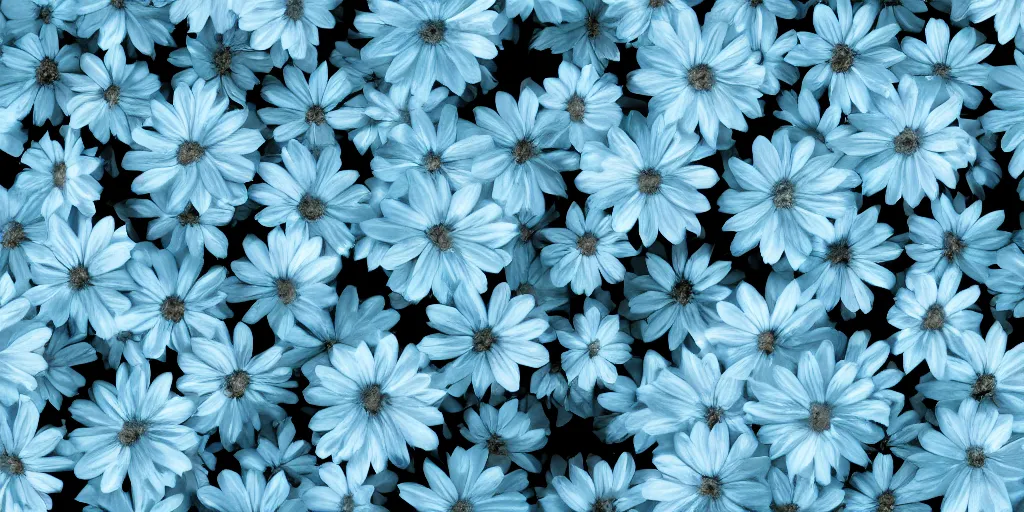 Image similar to minimalistic wallpaper of light blue flowers, matte painting