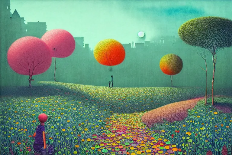 Image similar to surreal glimpse into other universe, hari merdeka, summer morning, very coherent and colorful high contrast, art by!!!! gediminas pranckevicius!!!!, geof darrow, floralpunk screen printing woodblock, dark shadows, hard lighting, stipple brush technique,