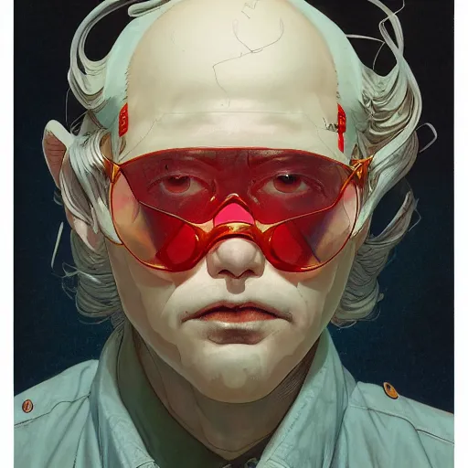 Image similar to prompt : soviet doomer portrait soft light painted by james jean and katsuhiro otomo and erik jones, inspired by akira anime, smooth face feature, intricate oil painting, high detail illustration, sharp high detail, manga and anime 1 9 9 9