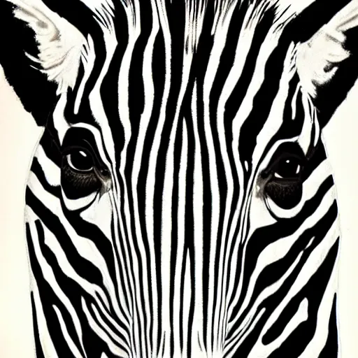 Prompt: laughing zebra. art by mark brooks