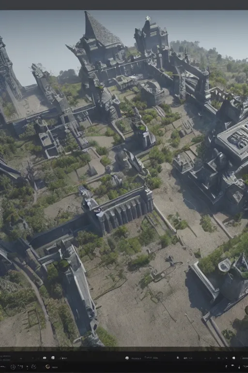 Prompt: Combine Citadel in a utopian setting, rendered in unreal engine 5