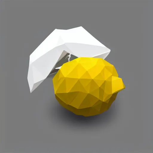 Image similar to low poly lemon