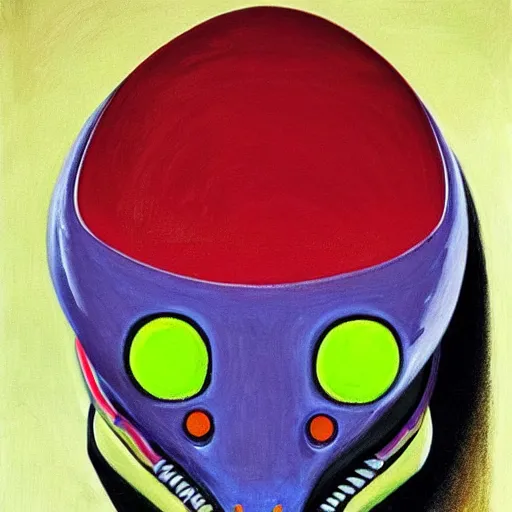 Image similar to alien by wayne thiebaud