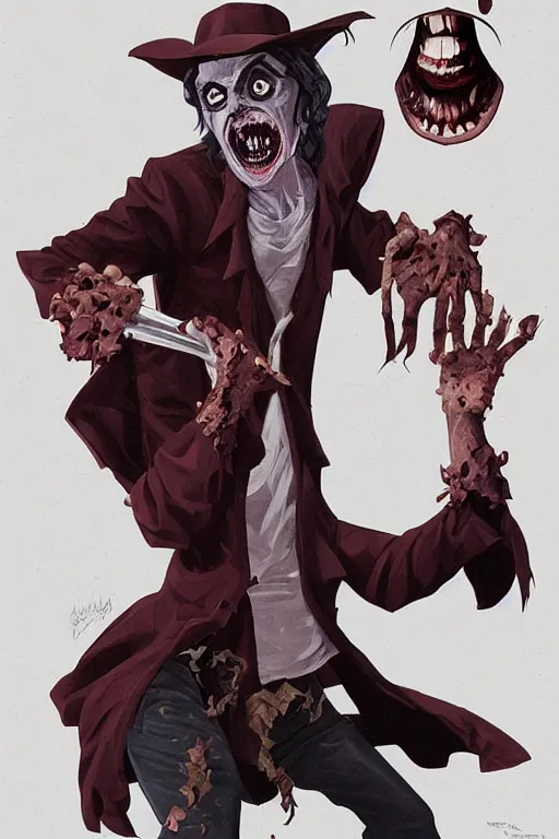 Image similar to count chocula in sleepy hollow, full body, big two toned eyes, teeth gritted, horror, intricate details, cinematic, epic, realistic, anatomy, tomer hanuka, uplight, artstation, photorealistic, scary