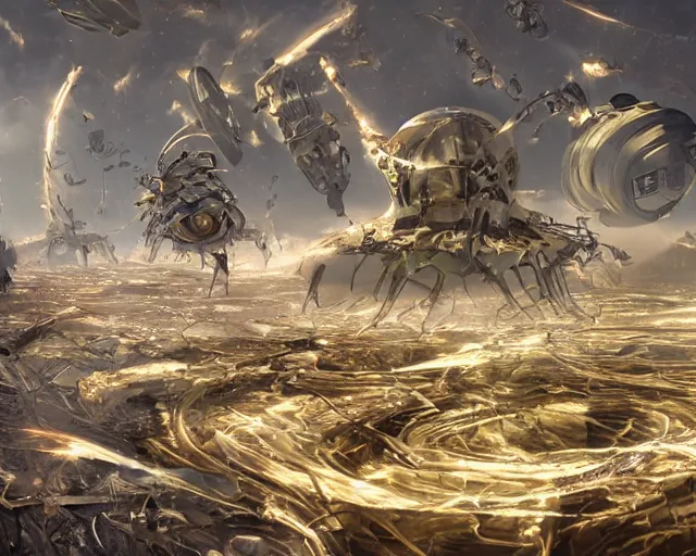 Image similar to love, joy, realistic textured magnetosphere humanoids, complex cybernetic glowing vortexes, large array, ornate, cinematic light shadows, hdr refractions, insanely detailed rendering, cybernetic civilisations, 8 k, *