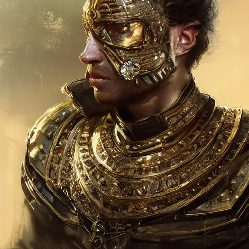 Image similar to a beautfiul award winning commission portrait of a man wearing diamond victorian armour,digital art,art by greg rutkowski,character design by charles bowater,photorealistic,ross tran,hyperdetailed,detailed face,fascinating,2021,western comic style