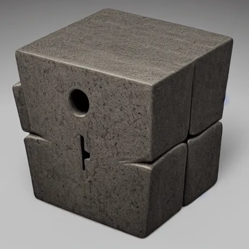 Image similar to anthropomorphic cube with legs