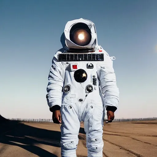 Prompt: yeezy astronaut suit