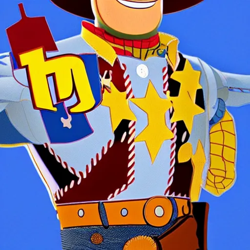Prompt: henry caville as woody in toy story, portrait, illustration, highly detailed