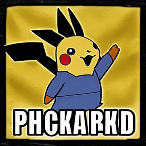 Prompt: pikachu is fudge