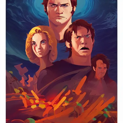 Image similar to face icon stylized minimalist the poseidon adventure 1 9 7 2, loftis, cory behance hd by jesper ejsing, by rhads, makoto shinkai and lois van baarle, ilya kuvshinov, rossdraws global illumination