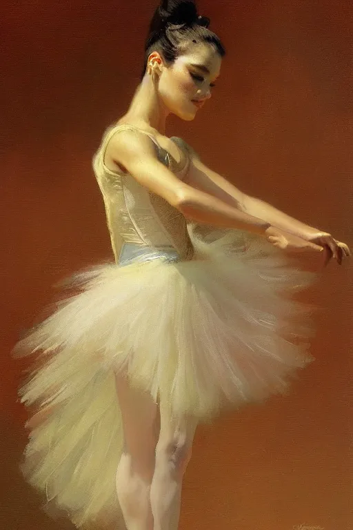 Image similar to ballet dancer, painting by gaston bussiere, craig mullins, j. c. leyendecker