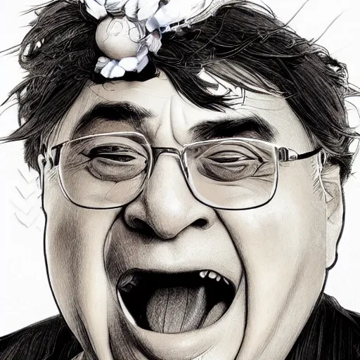 Image similar to DAnny Devito as anime waifu, anime, weeb, die cut sticker , intricate, elegant, highly detailed, digital painting, artstation, concept art, smooth, sharp focus, illustration, art by artgerm and greg rutkowski and alphonse mucha and francisco goya