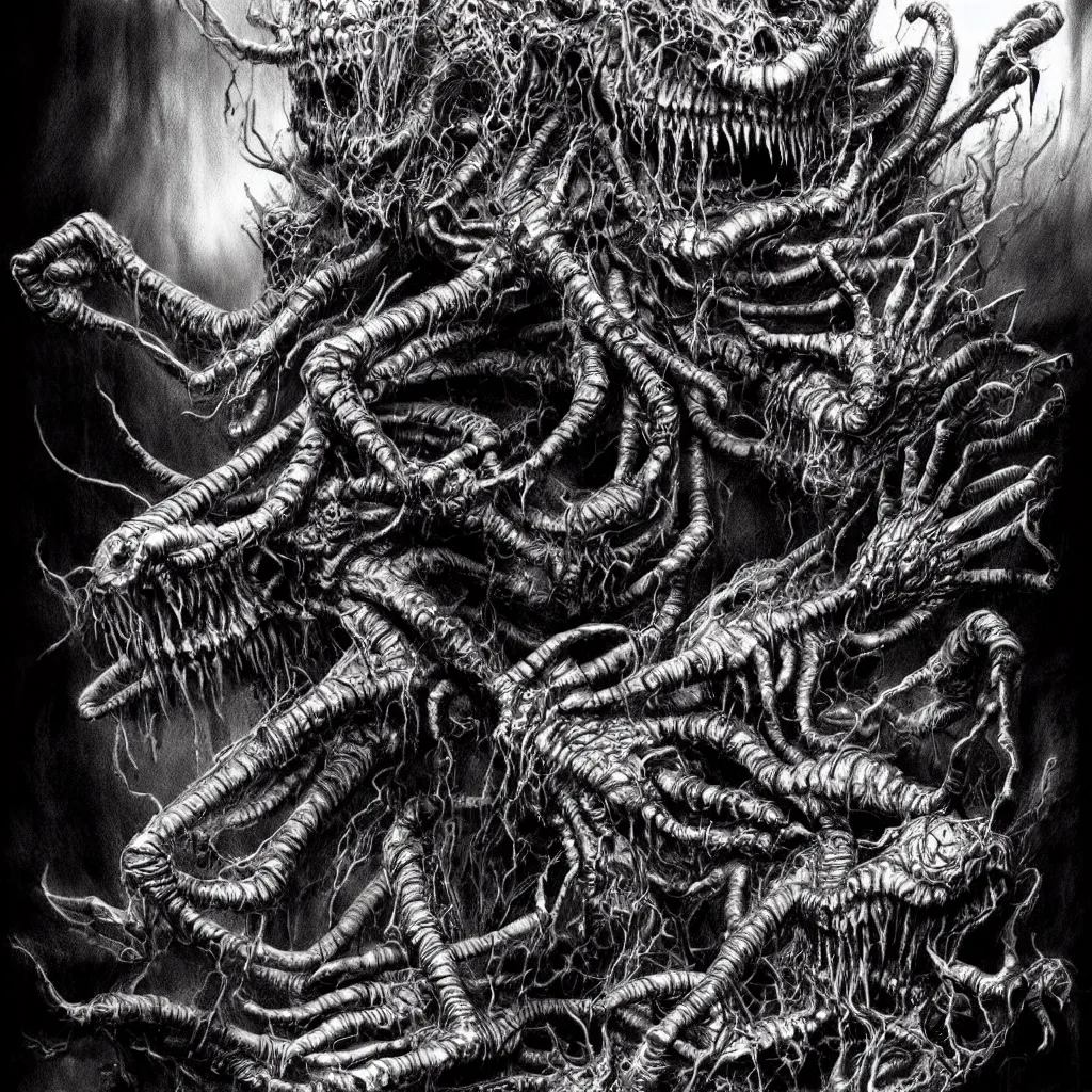 Image similar to a strange eerie magical scary creature in an eerie uncanny hell, translucent neon, horror, concept art, detailed, intricate, award - winning, cinematic, by kentaro miura