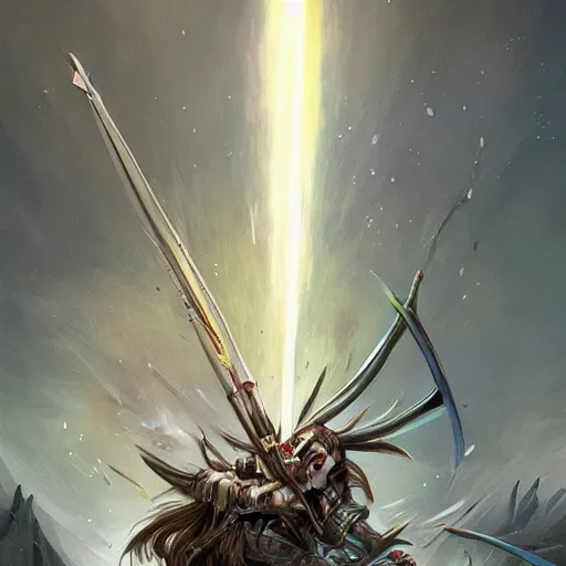 Image similar to longbow arrow, crossbow arrow, longbow arrow, longbow arrow, arrowed longbow, crossbow arrow, longbow crossbow arrows!, longbow, crossbow, warcraft blizzard weapon art, weapon art masterpiece artstation. fantasy digital art, fantasy style art, fantasy hearthstone art style, fantasy game art by greg rutkowski, fantasy rpg weapon art