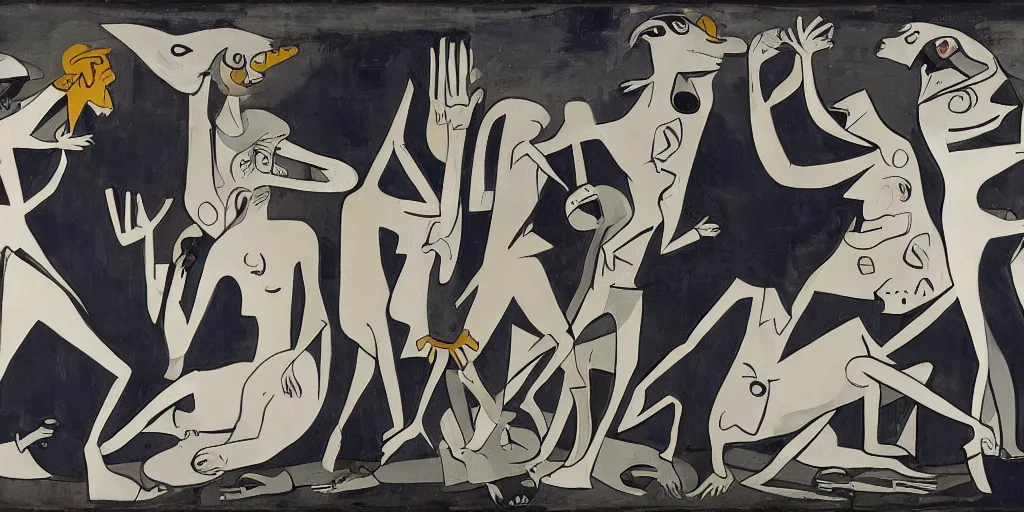 Image similar to la guernica