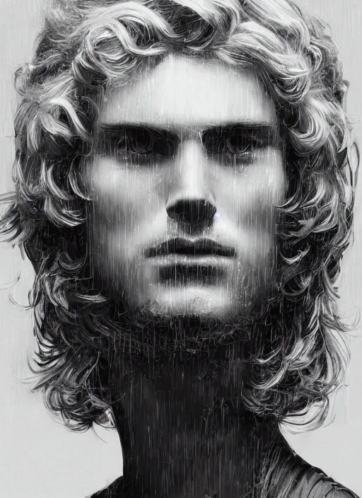 Image similar to a highly detailed long shot photo of masculin male face portrait, futurism, rococo cyber neon lighting, detailed futuristic fibonacci jewelry, profile posing, hyper photorealistic, crispy quality, digital photography, trending in pinterest, cinematic, 4 k ultra hd, art by pascal blanche, art by greg rutkowski, art by artgerm,