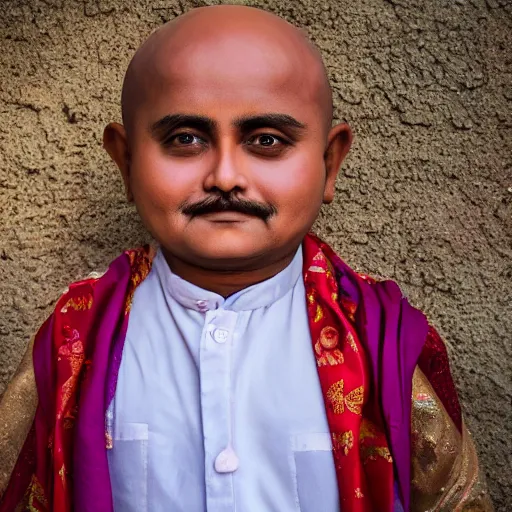 Image similar to portrait photo still of real life motu patlu, 8 k, 8 5 mm f 1. 8