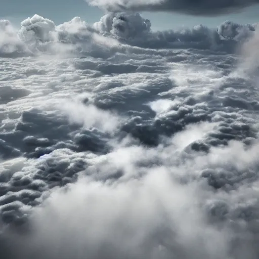 Image similar to running on clouds, 4k, post-processing, intricate, detailed, photorealistic imagery