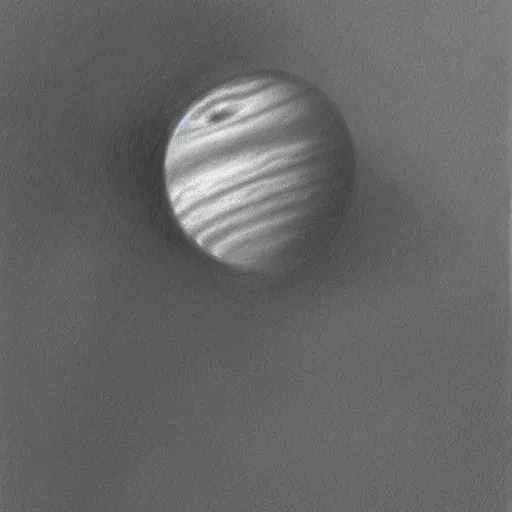 Prompt: a pencil drawing of an undiscovered animal on planet Jupiter