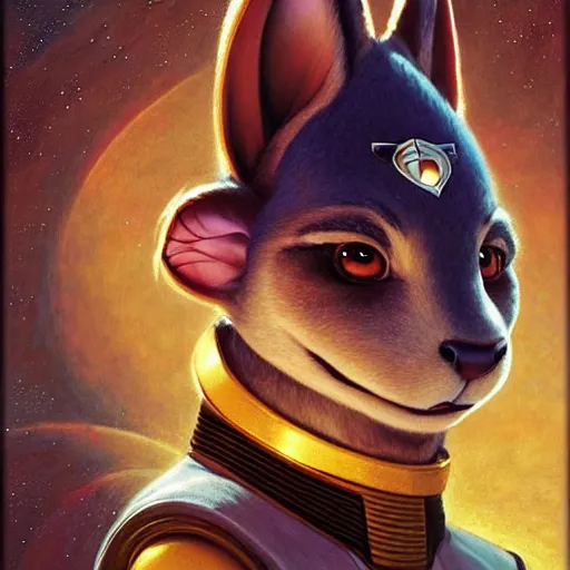 Prompt: a portrait of a roach in a starfleet uniform star trek chief engineer. zootopia fursona furaffinity furry art detailed face highly detailed painting by gaston bussiere craig mullins jc leyendecker gustav klimt artgerm greg rutkowski furry