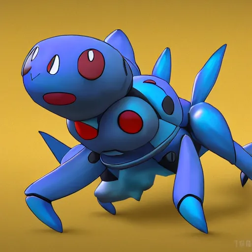 Prompt: A pokemon that looks like The flying beetle,Trending on art station. Unreal engine.