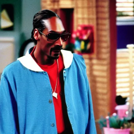 Image similar to a tv still of Snoop Dogg starring as Carlton in The Fresh Prince of Bel-Air (1990)