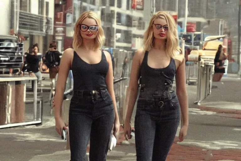 Prompt: margot robbie in garry's mod