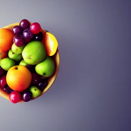 Prompt: (a bowl of fruit)!!!!!!!!!, (((((octane render)))))