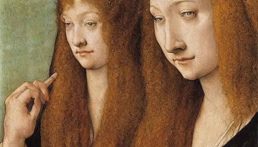 Prompt: painting by albrecht durer, young woman, detailed, stunning