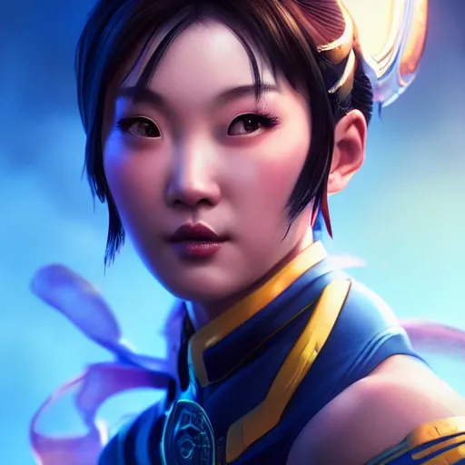 Prompt: portrait of chun li, intricate, epic lighting, cinematic composition, hyper realistic, 8k resolution, unreal engine 5, by Artgerm, tooth wu, dan mumford, beeple, wlop, rossdraws, James Jean, Andrei Riabovitchev, Marc Simonetti, yoshitaka Amano, Artstation