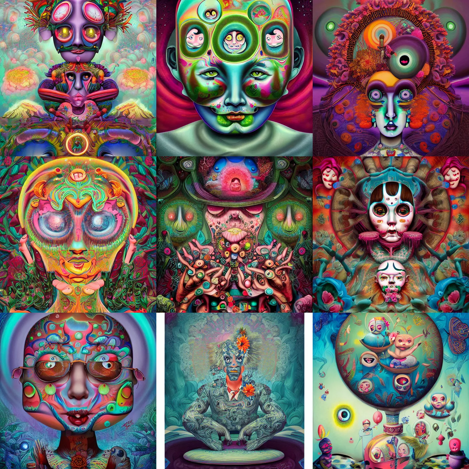 Prompt: digital painting by rik oostenbroek, james jean, mark ryden, in the style of dmt art, 8 k