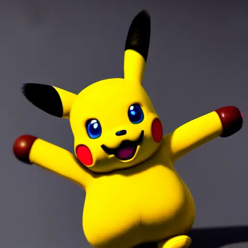 Prompt: super mario as pikachu, highly detailed, extremely high quality, hd, 4 k, 8 k, canon 3 0 0 mm, professional photographer, 4 0 mp, lifelike, top - rated, award winning, realistic, detailed lighting, detailed shadows, sharp, no blur, edited, corrected, trending