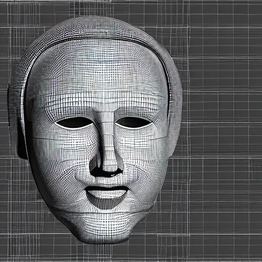 Image similar to of poorly rendered 3 d face