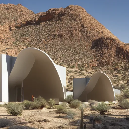 Image similar to biophilia architecture in the desert