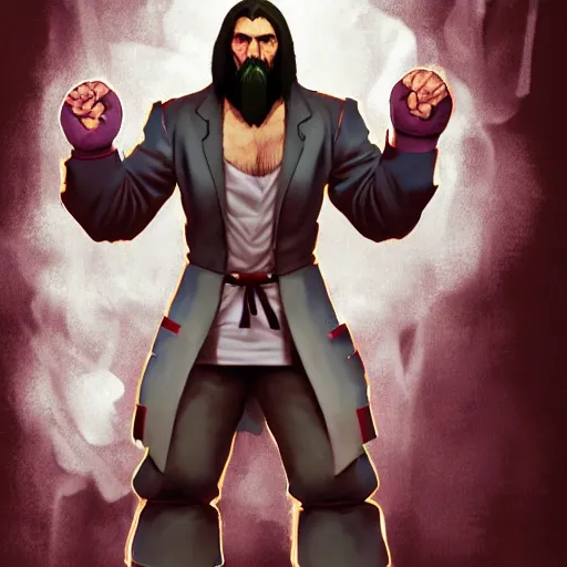 grigori rasputin as a character from a street fighter | Stable ...