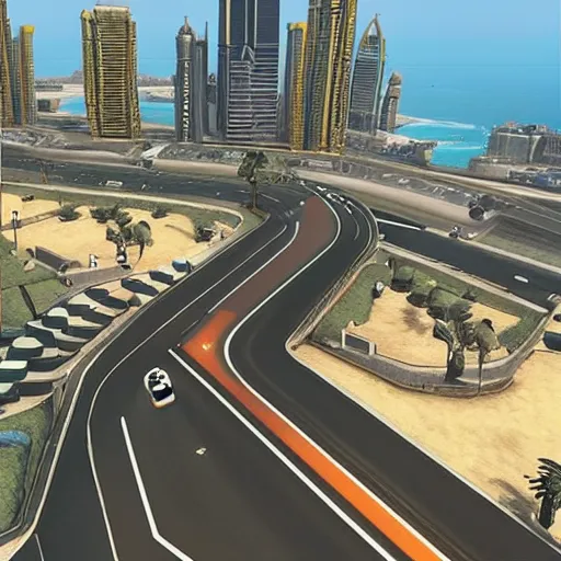 Prompt: gta : dubai. alternative reality