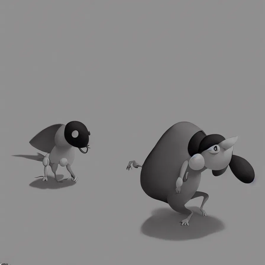 Prompt: Goro Fujita illustrating a beautiful black and white Erinaceidae on a plain background, art by Goro Fujita, sharp focus, highly detailed, ArtStation