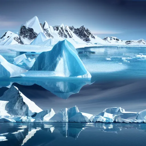 Image similar to idyllic masterpiece of diamond feelings in Antarctica, quarrel of mountain Monarch gods, cinematic, establishing shot, extremely high detail, photorealistic, cinematic lighting, intricate line drawings, 8k resolution