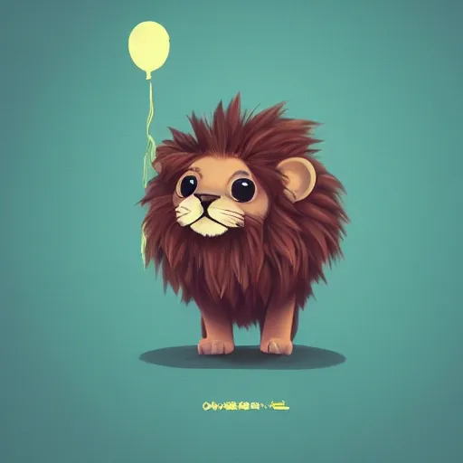 Prompt: Cute lion, Kawaii Style, ArtStation, smooth, sharp focus, illustration