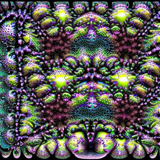 Image similar to fractal people, in a fractal city