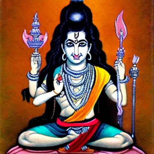 Image similar to lord shiva, angry