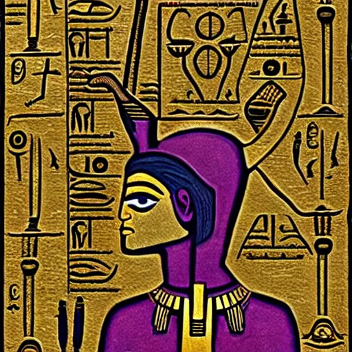 Image similar to harry potter as an egyptian god, hieroglyph, photorealism