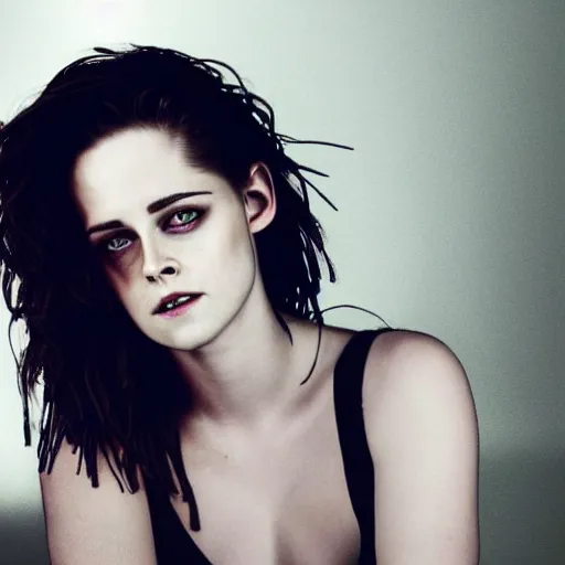 Prompt: photo of the lovechild of emily watson and kristen stewart