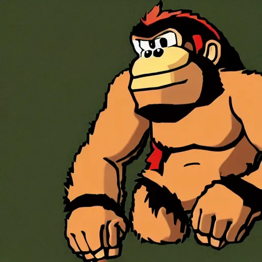 Prompt: reference photo of donkey kong