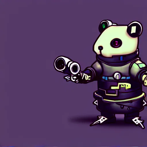 Image similar to a cute cyberpunk hamster as a supervillain, steam punk, gothic, 4 k