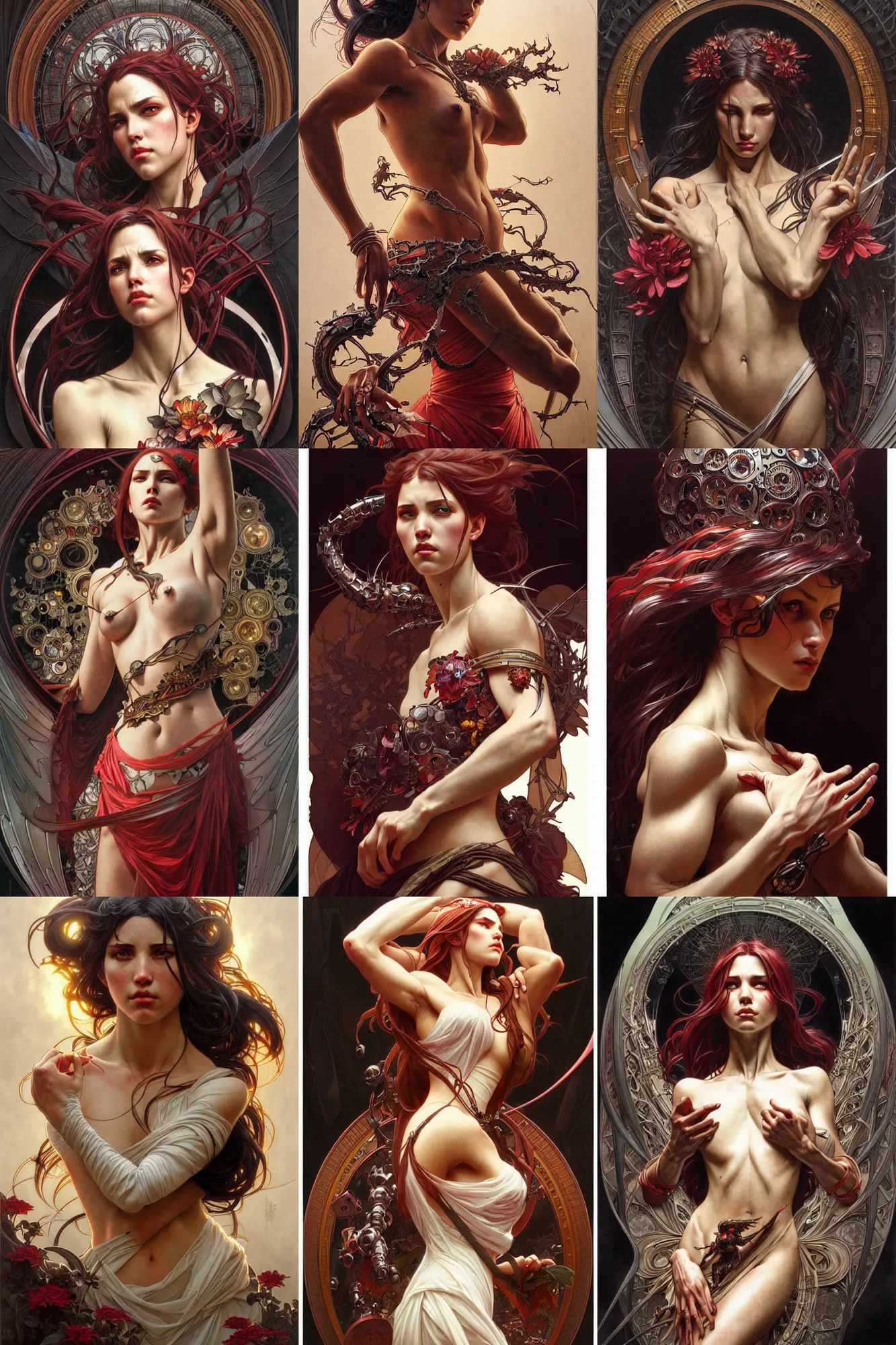 Prompt: the platonic ideal of malebolgia spawn, detailed, intricate, hyperrealism, intense, scary by artgerm and greg rutkowski and alphonse mucha