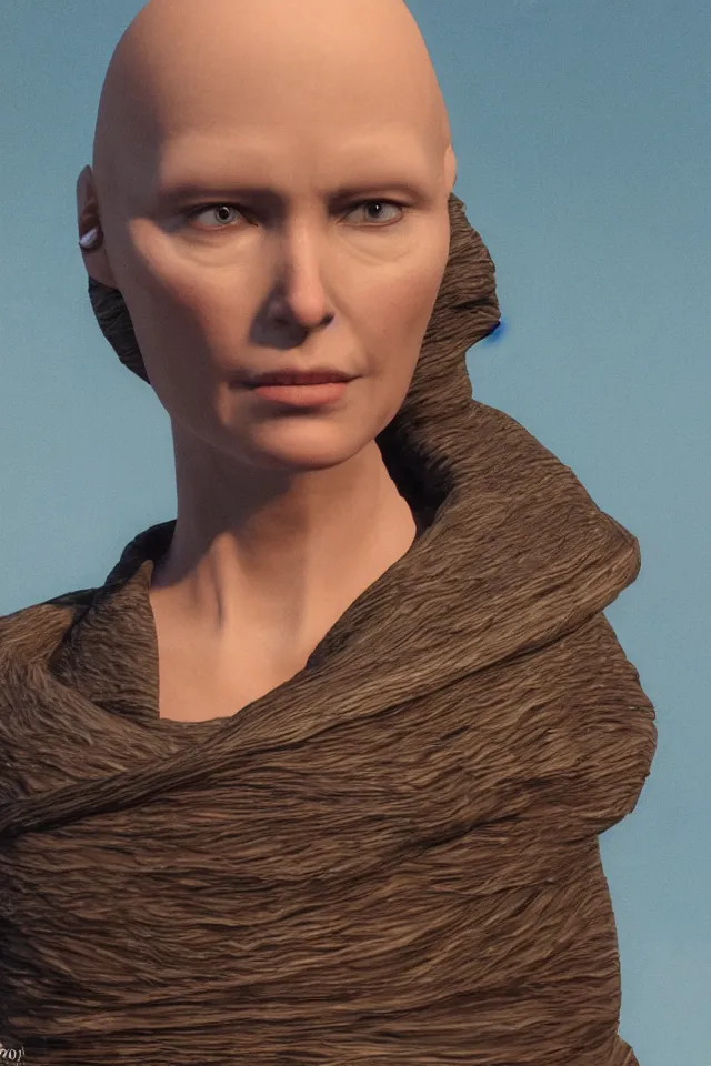 Prompt: a portrait addison rae as a bene gesserit of dune, highly detailed, hyperrealistic, 8 k, unreal engine